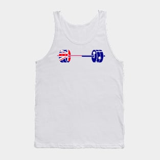 Flag of Australia Barbell Powerlifting Weight Lifting form Tank Top